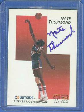  1992 Courtside #38 Nate Thurmond AUTOGRAPH (Bowling Green) Basketball cards value