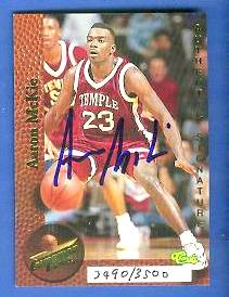  1995 Superior Pix AUTOGRAPHS #16 Aaron McKie (Temple) Basketball cards value