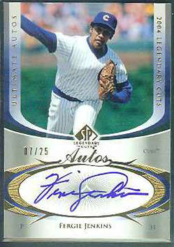  Fergie Jenkins - 2004 SP Legendary Cuts ULTIMATE AUTOS AUTOGRAPH #UA-FJ Baseball cards value