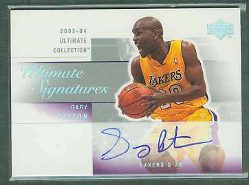  Gary Payton - 2003-04 Upper Deck 'Ultimate Signatures' AUTOGRAPH Basketball cards value