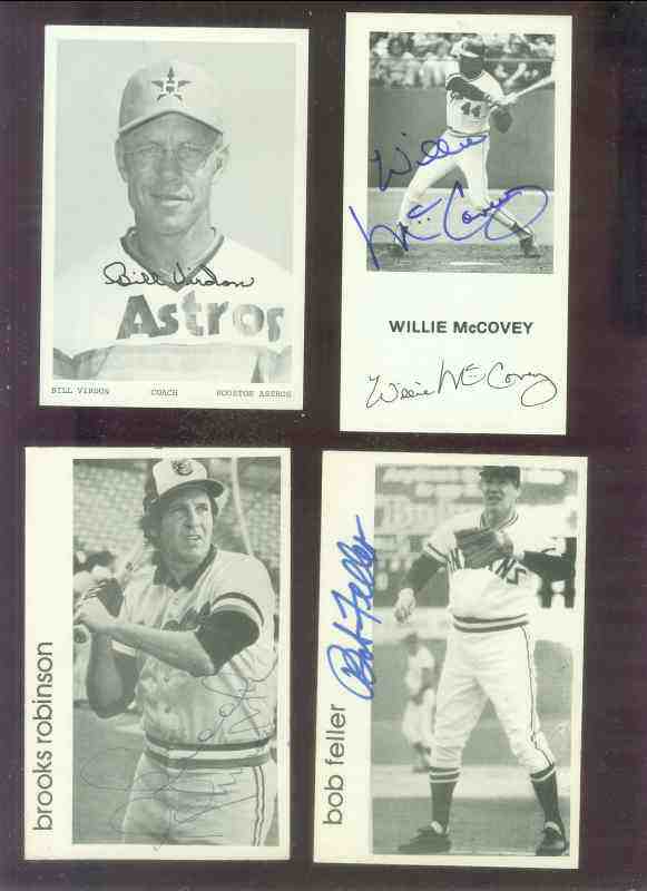  Willie McCovey - AUTOGRAPHED Postcard (Giants) Baseball cards value