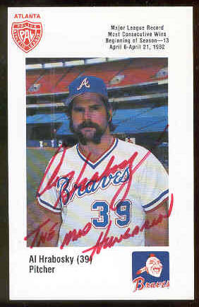  Al Hrabosky - AUTOGRAPHED 1982 Braves PAL Issue (Braves) Baseball cards value