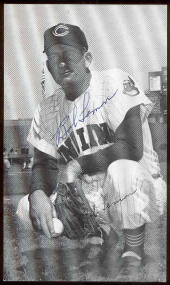  Bob Lemon - AUTOGRAPHED J.D. McCarthy Postcard (Indians) Baseball cards value