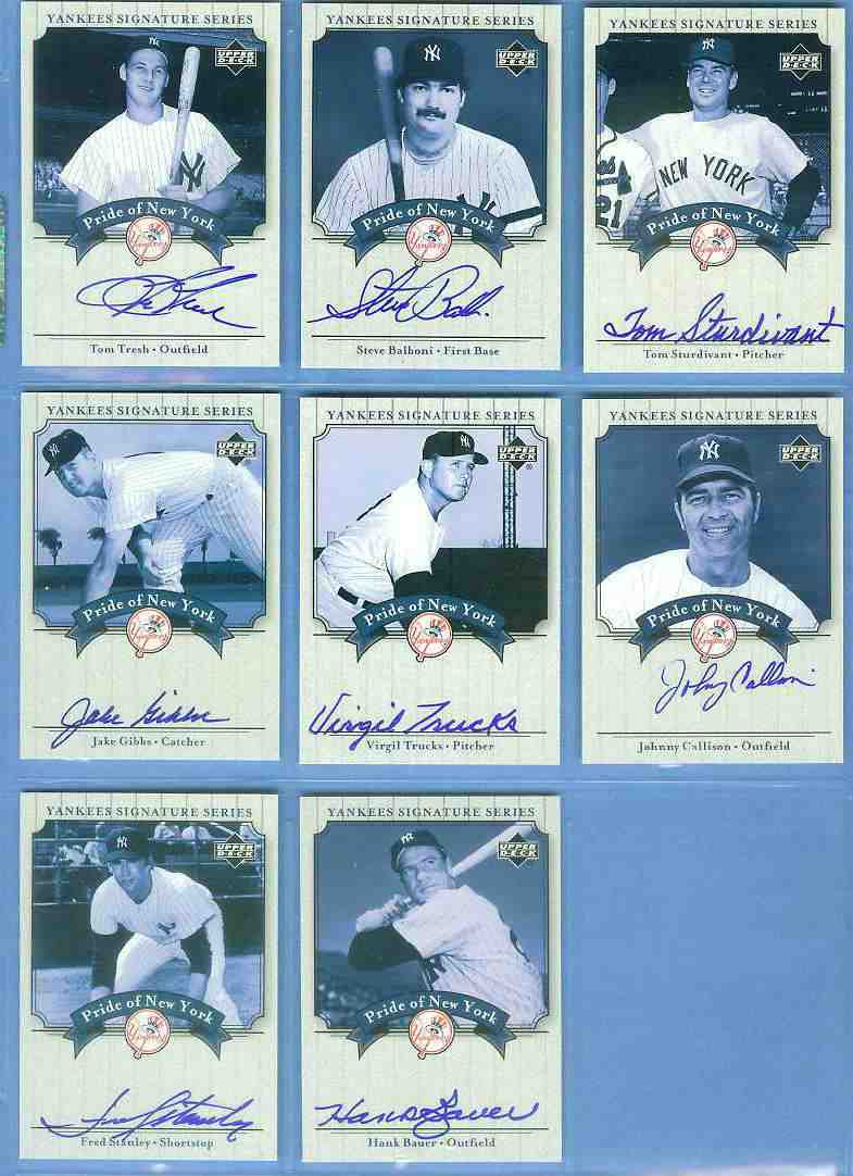  Steve Balboni - 2003 YANKEES SIGNATURES AUTOGRAPH Baseball cards value