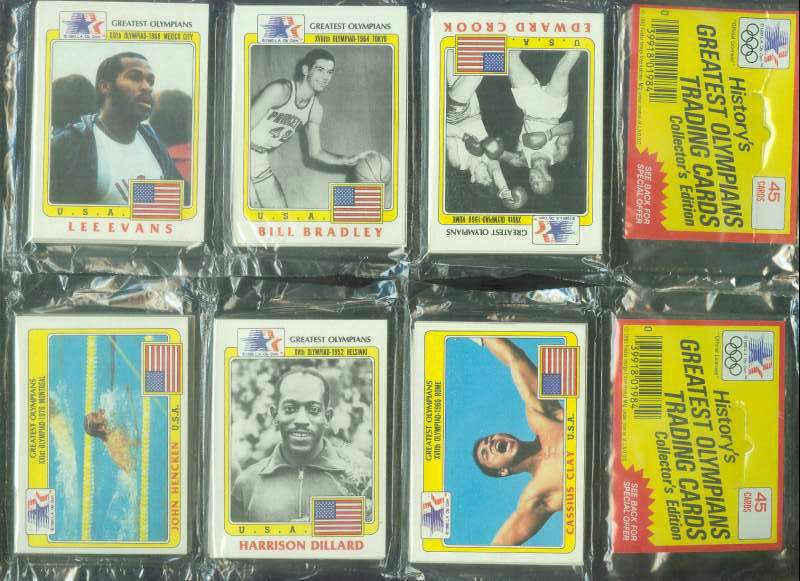   1983/84 Greatest Olympians - w/Cassius Clay (Muhammad Ali) TOP RACK PACK Football cards value