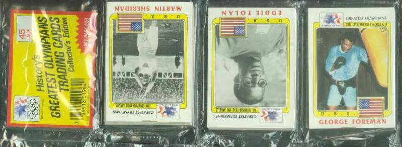   1983/84 Greatest Olympians - w/George Foreman TOP SEALED RACK PACK ! Football cards value