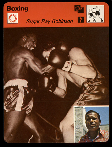 1977-79 Sportscaster BOXING card #07-19 Sugar Ray Robinson (printed in JAPA Baseball cards value