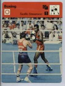 1977-79 Sportscaster BOXING card #02-23 Teofilo Stevenson (printed in JAPAN Baseball cards value