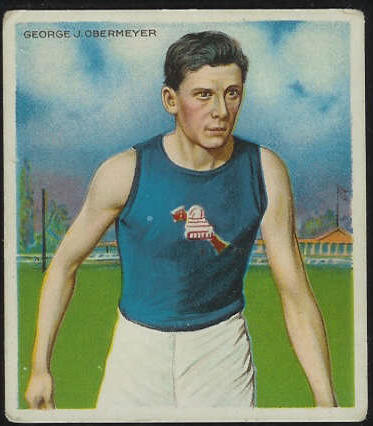  1910 T218 Mecca TRACK - George Obermeyer Baseball cards value