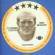 1976 Buckmans FB Disc # 3 Terry Bradshaw (Steelers)