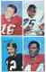 1970 Topps Supers PROOF FB  - Lot of (4) with Len Dawson,Deacon Jones...