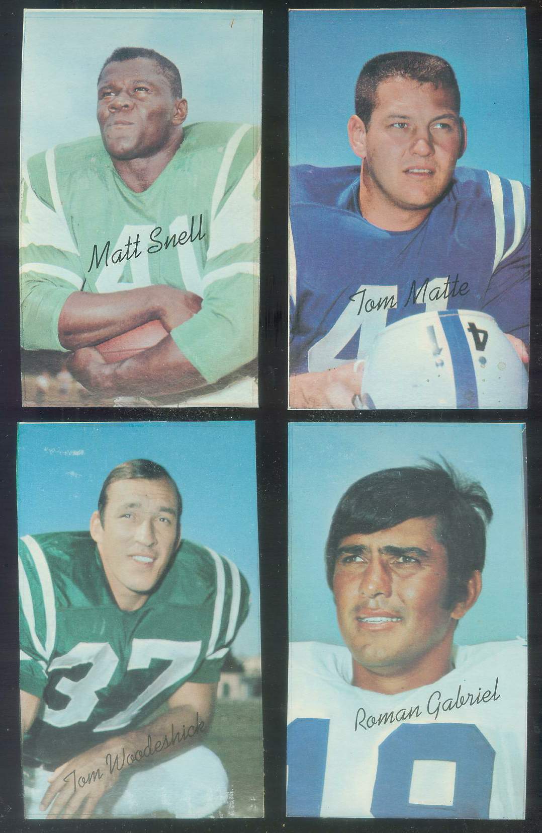 1970 Topps Supers PROOF FB #20 Matt Snell (Jets) Football cards value