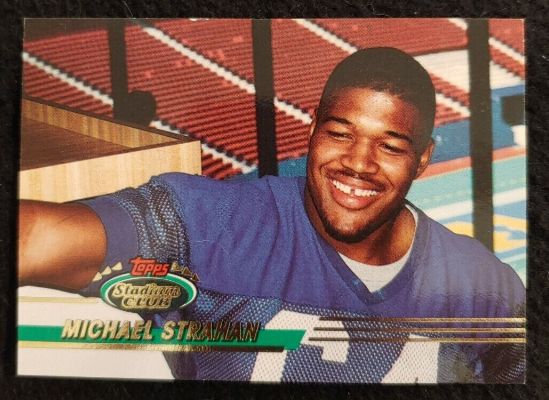 1993 Stadium Club #384 Michael Strahan ROOKIE (NY Giants) Baseball cards value