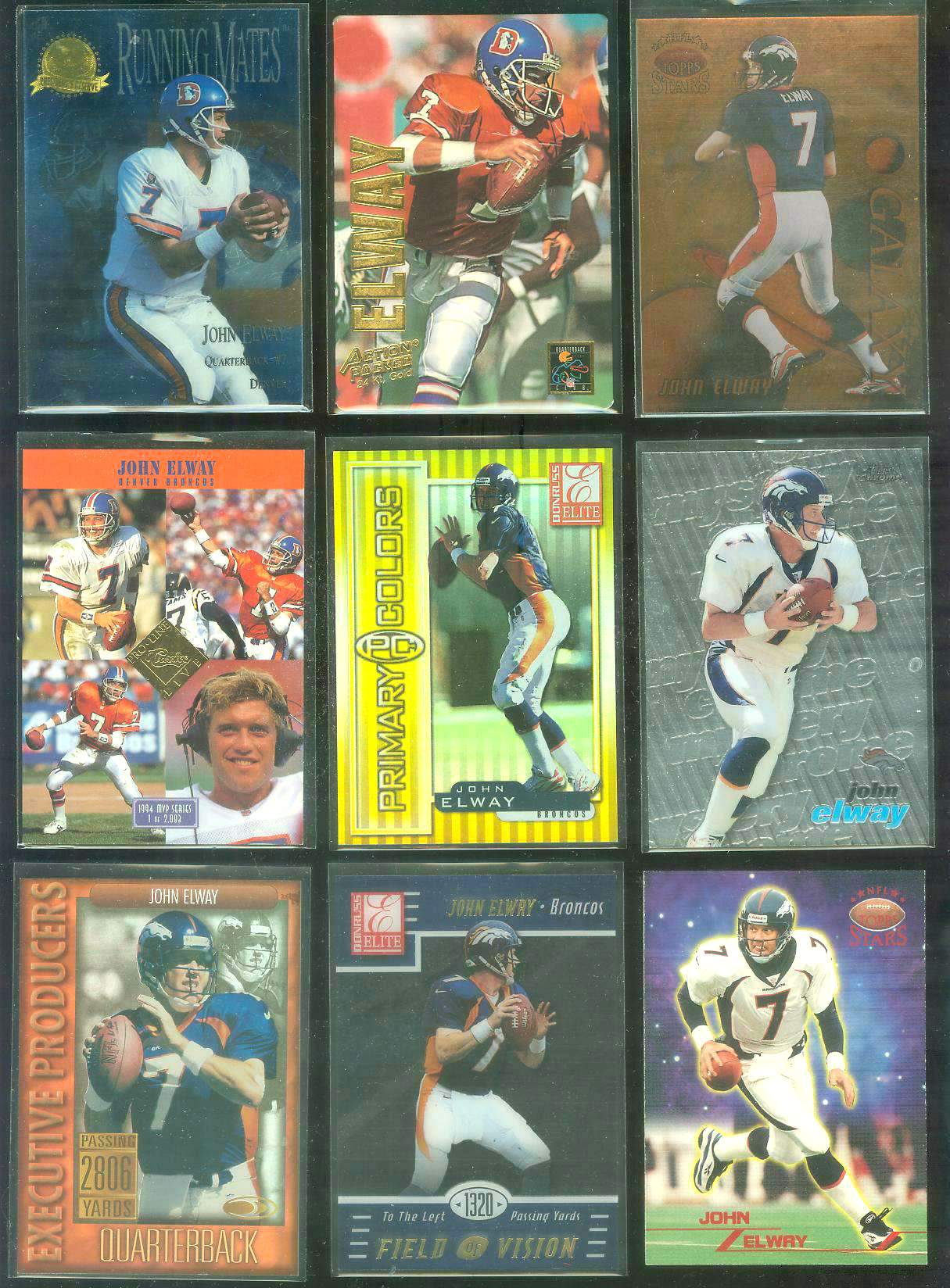 John Elway - 1996 CE President's Reserve 'Running Mates' #RM3 Baseball cards value