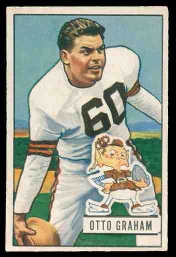 1951 Bowman FB #  2 Otto Graham (Browns) Football cards value