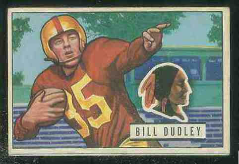 1951 Bowman FB #144 Bill Dudley Football cards value