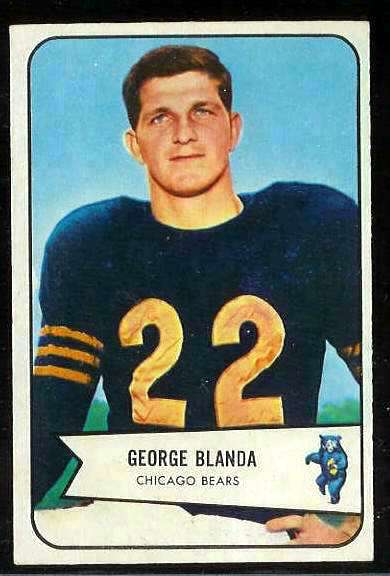 1954 Bowman FB # 23 George Blanda ROOKIE [#] (Bears) Football cards value