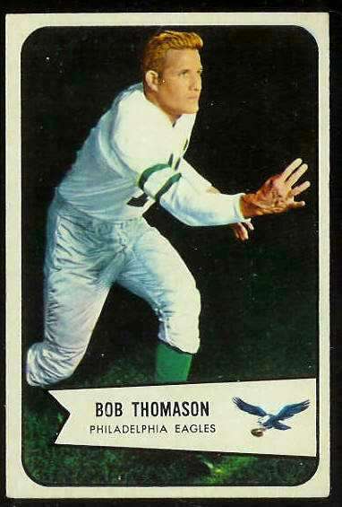 1954 Bowman FB #.45 Bob Thomason (Eagles) Football cards value