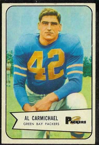 1954 Bowman FB #115 Al Carmichael [#c] (Packers) Football cards value