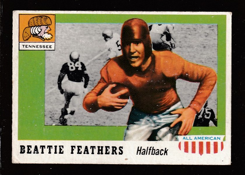 1955 Topps ALL-AMERICAN FB # 98 Beattie Feathers SHORT PRINT [#](Tennessee) Football cards value
