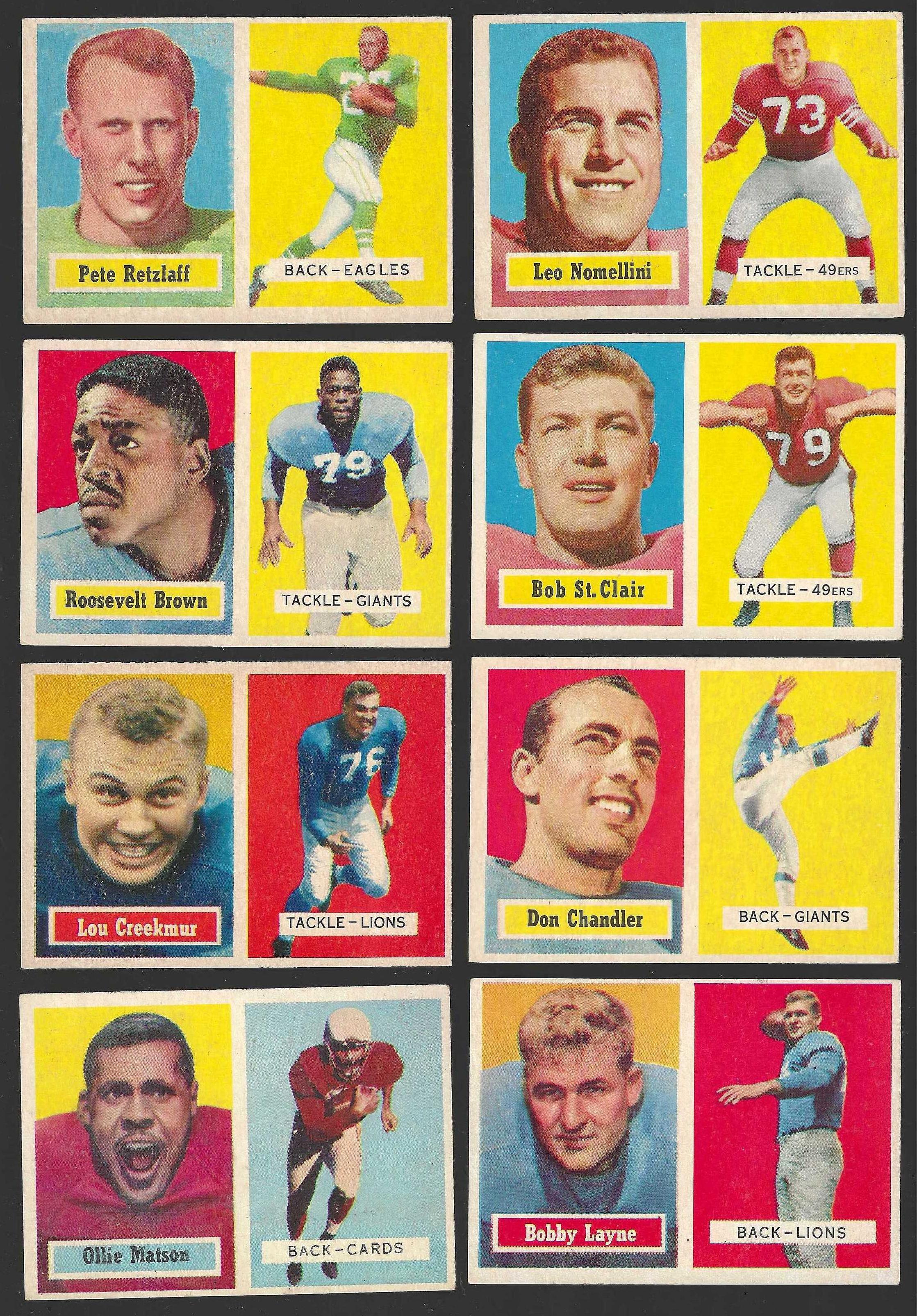 1957 Topps FB #  6 Leo Nomellini [#x] (49ers) Football cards value