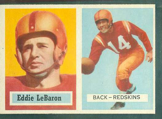 1957 Topps FB #..1 Eddie Lebaron (Redskins) (Redskins) Football cards value