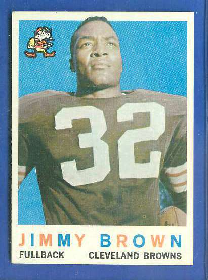 1959 Topps FB #.10 Jim Brown (Cleveland Browns) Football cards value