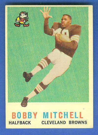 1959 Topps FB #140 Bobby Mitchell [#b] ROOKIE (Cleveland Browns) Football cards value