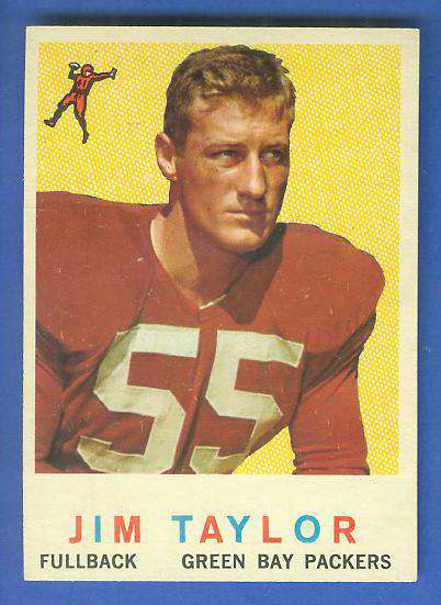 1959 Topps FB #155 Jim Taylor ROOKIE [#b] (Packers) Football cards value