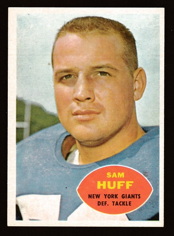 1960 Topps FB # 80 Sam Huff (NY Giants) Football cards value