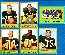 1963 Topps FB  - Green Bay PACKERS - Lot (6) diff. w/BART STARR