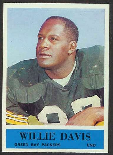 1964 Philadelphia FB #.72 Willie Davis ROOKIE (Packers) Football cards value