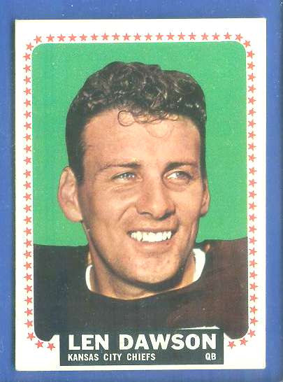 1964 Topps FB # 96 Len Dawson SHORT PRINT [#a] (Chiefs) Football cards value