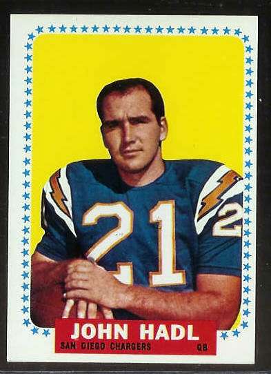 1964 Topps FB #159 John Hadl ROOKIE [#] (Chargers) Football cards value