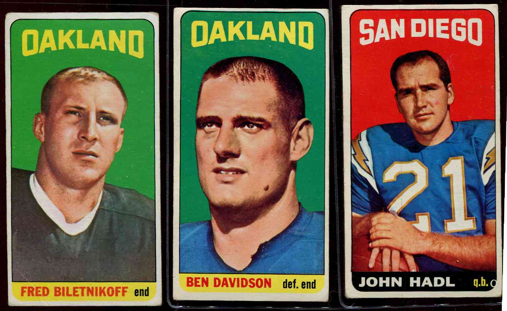 1965 Topps FB #137 Ben Davidson ROOKIE SHORT PRINT (Oakland Raiders) Football cards value