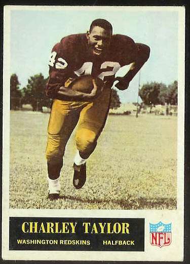 1965 Philadelphia FB #195 Charley Taylor ROOKIE [#b] (Redskins) Football cards value