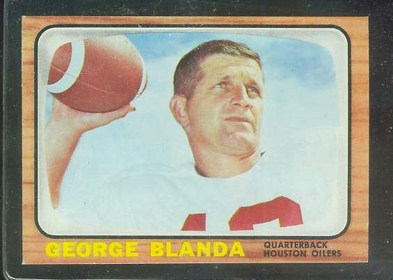 1966 Topps FB # 48 George Blanda [#] (Oilers) Football cards value