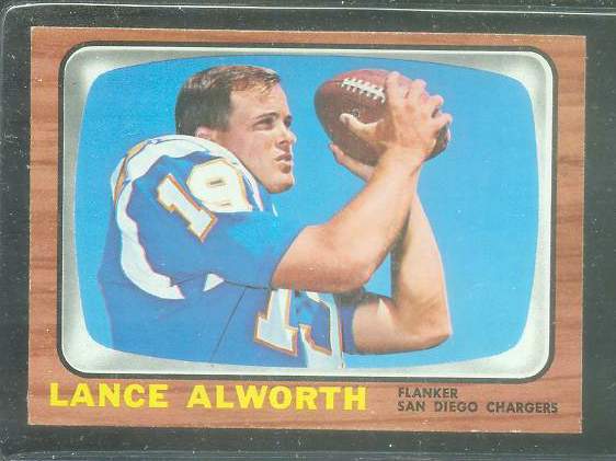 1966 Topps FB #119 Lance Alworth [#] (Chargers) Football cards value
