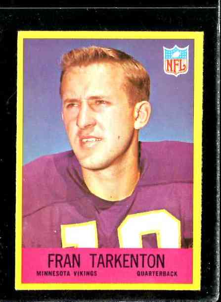 1967 Philadelphia FB #106 Fran Tarkenton Football cards value
