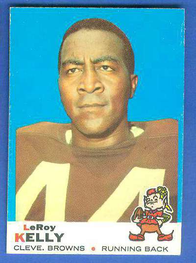 1969 Topps FB #  1 Leroy Kelly [#] (Browns,Hall-of-Fame) Football cards value