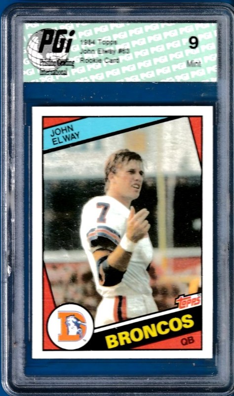 1984 Topps FB # 63 John Elway ROOKIE [#pgi] (Broncos) Baseball cards value