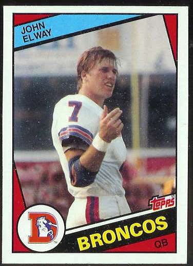 1984 Topps FB # 63 John Elway ROOKIE [#] (Broncos) Football cards value