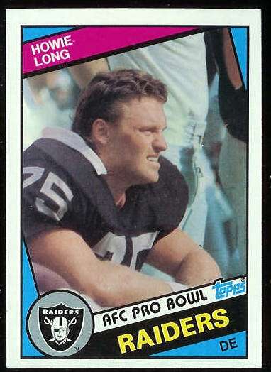 1984 Topps FB #111 Howie Long ROOKIE Football cards value