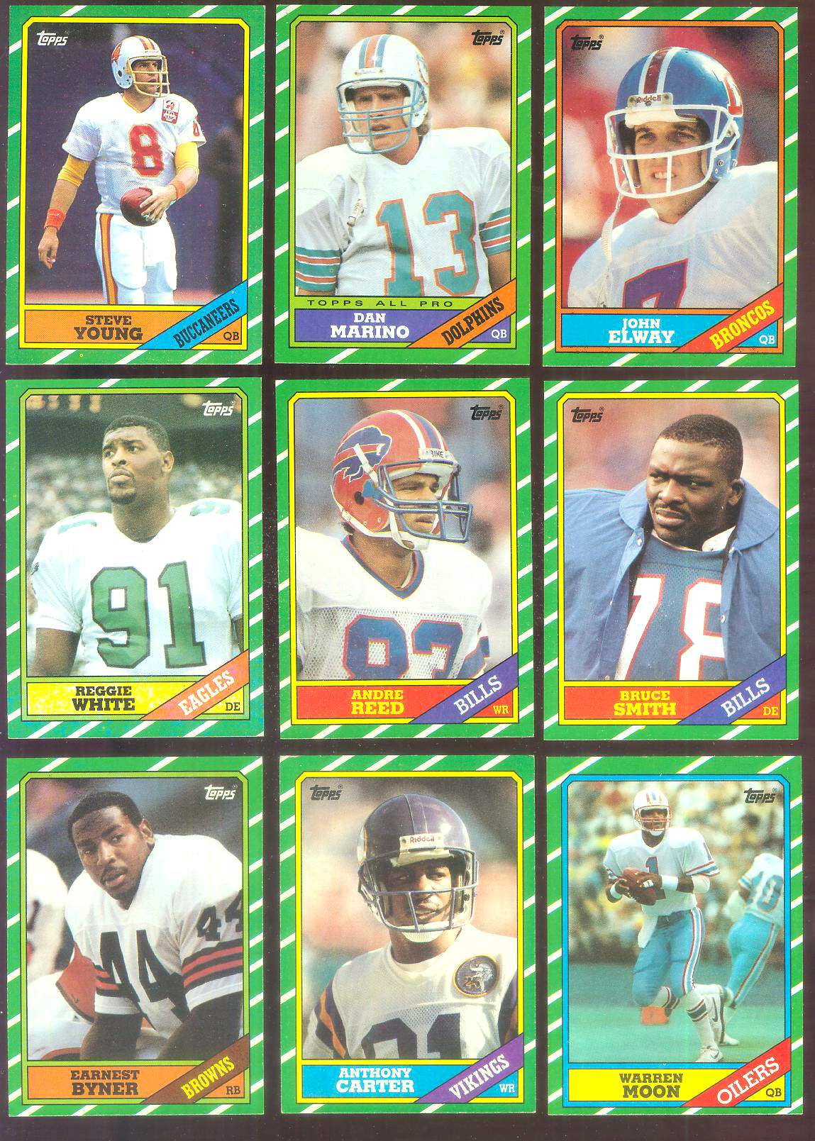 1986 Topps FB # 45 Dan Marino (Dolphins,3rd year card) Baseball cards value