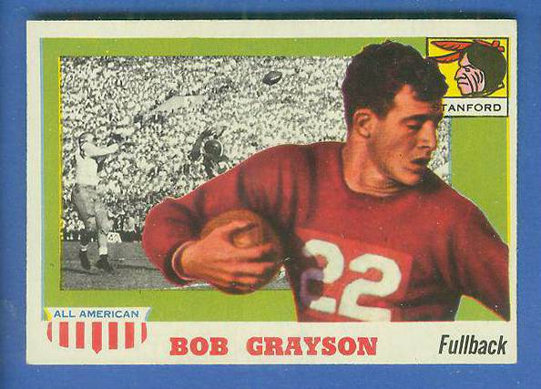 1955 Topps ALL-AMERICAN FB #..5 Bobby Grayson (STANFORD) Football cards value