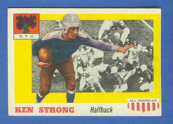 1955 Topps ALL-AMERICAN FB #.24 Ken Strong (N.Y.U.) Football cards value