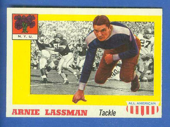 1955 Topps ALL-AMERICAN FB #.46 Arnold Lassman (N.Y.U.) Football cards value