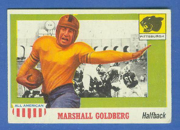 1955 Topps ALL-AMERICAN FB #.89 Marshall Goldberg (Pittsburgh) Football cards value