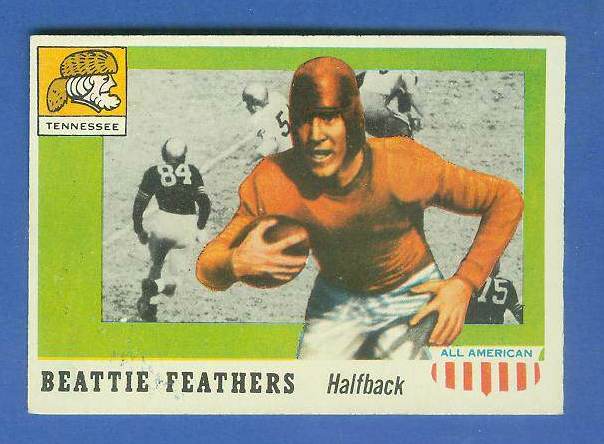 1955 Topps ALL-AMERICAN FB #.98 Beattie Feathers SHORT PRINT (Tennessee) Football cards value