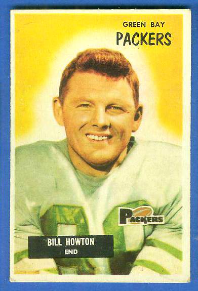 1955 Bowman FB #140 Billy Howton [#b] (Packers) Football cards value